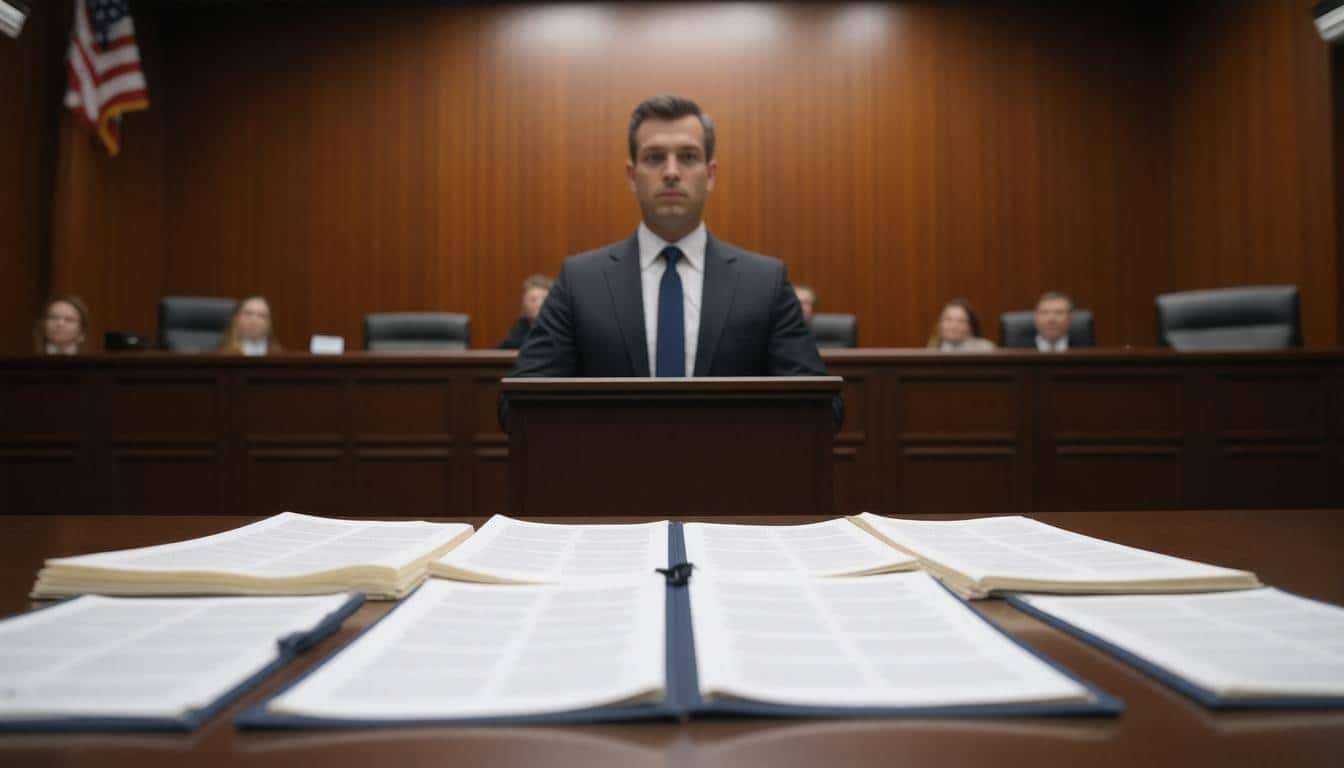 Attorney presenting case